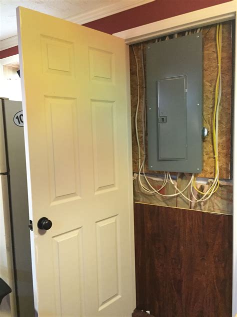 how to hide electrical box in basement|hide electrical panel in basement.